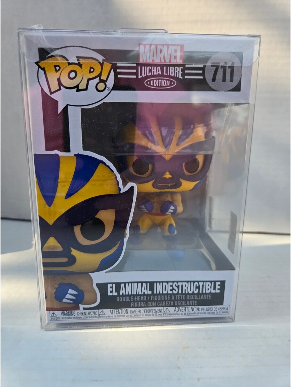 Funko Pop! Marvel Lucha Libre Edition #711 El Animal Indestructible Collectible